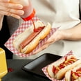 thumbnail image 6 of Uxcell 200 Pcs Wax Paper Sheets for Food, 8.7 x 8.7 Inch Greaseproof Wrapping Paper Sheets, Checkered Square Food Basket Liners for Sandwich Hamburger Bread, Yellow, 6 of 7