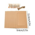 4Inch Photo Album Clip Kraft Paper Photo Frame Rope Rope Clip Set 10