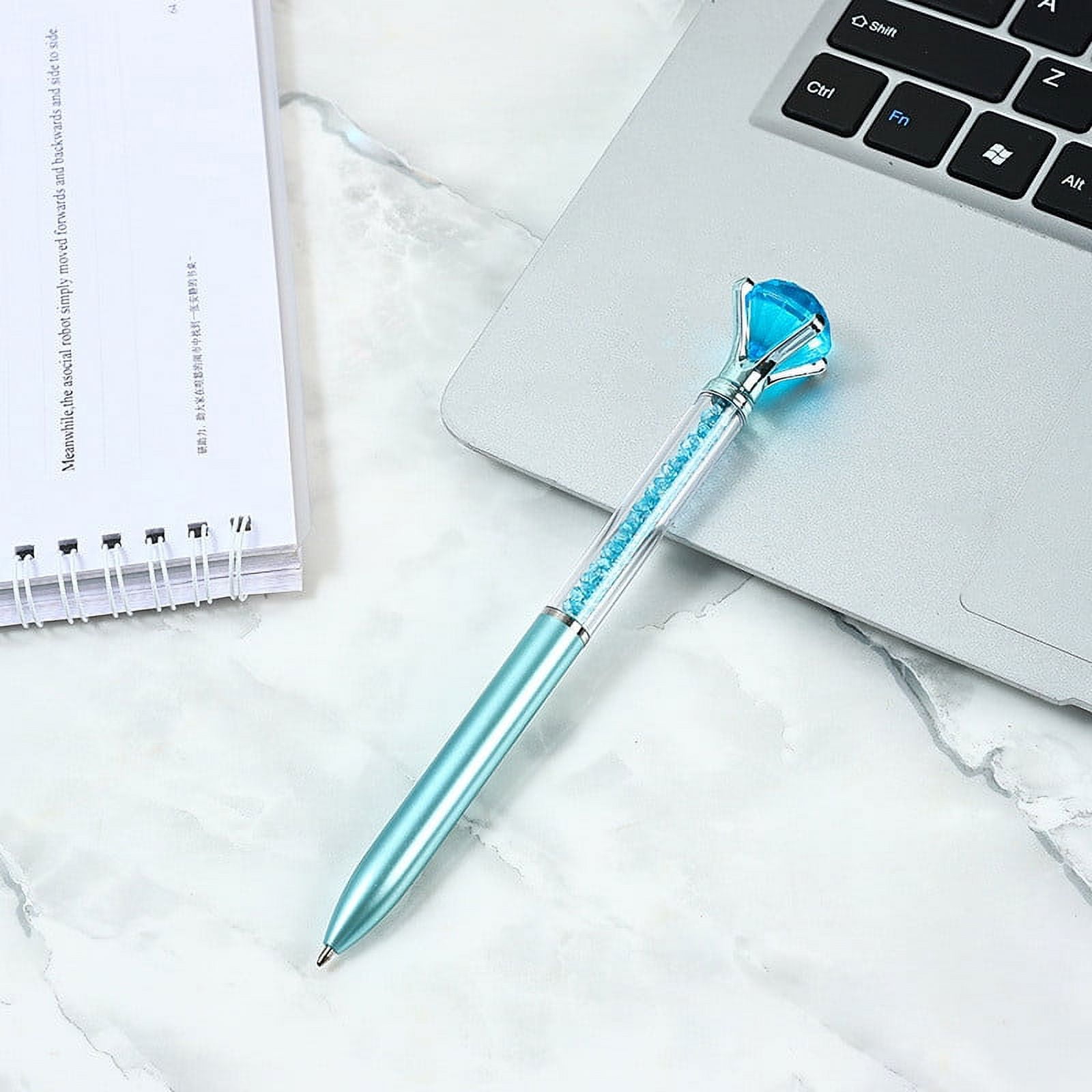 Infidev Ballpoint Pen with Colorful Crystal Flash, Retractable, Fast-Drying Inkand Ergonomic Grip for Smooth Writing Clearance