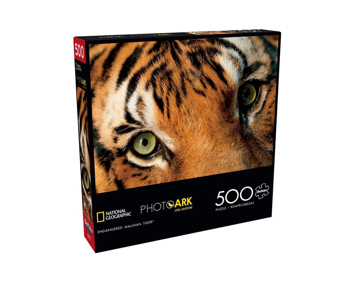Buffalo Games - Le puzzle National Geographic - Joel Sartore - Endangered Malayan Tiger - en 500 pièces