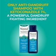 Nizoral Anti-Dandruff Shampoo with 1% Ketoconazole, 14 Fl Oz, Peppermint and Tea Tree Scent, Anti Fungal Shampoo, For All Hair Types