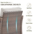 thumbnail image 5 of Opohoro 4-Piece Outdoor Wicker Patio Lounge Chairs Set with Ottomans for Patio, Porch, or Garden, 5 of 9