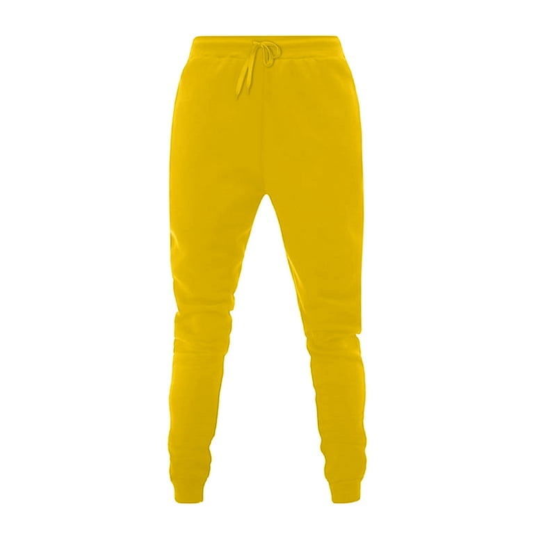 Yellow sweatpants online walmart