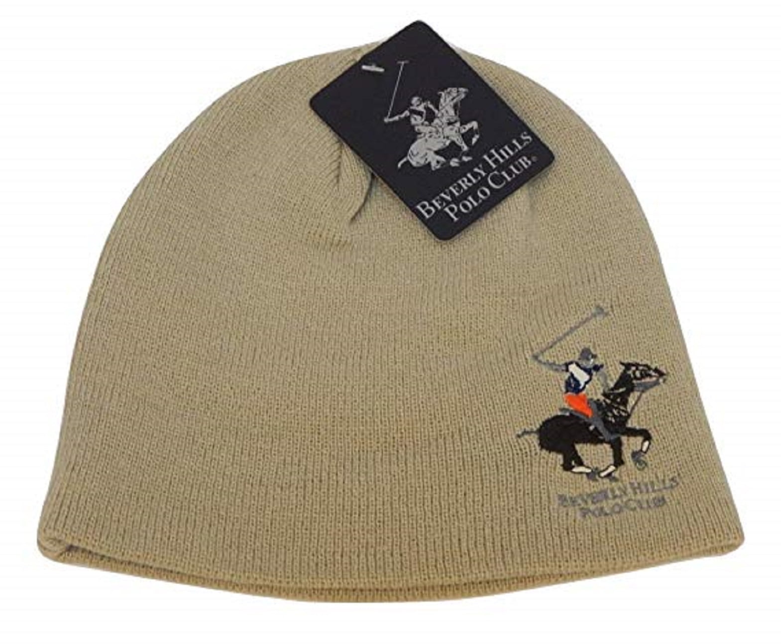 Beverly Hills Polo Club Beanie Hats, Skull Hat Knit Beanie Adult Unisex for Caps, Slouchy and Men Smooth (Uncuff Women Cap Black)