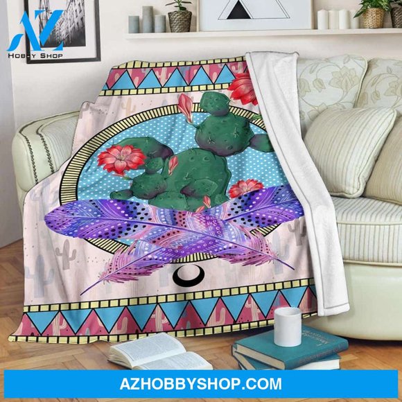 Cactus Native Fleece Blanket Best Friend Gifts