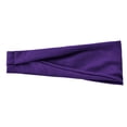thumbnail image 2 of Elastic Sports Headband - Sweat-Wicking Band for Running/Yoga (Non-Slip & Breathable) Under 5$, Yubnlvae Sport Headbands for Women Men Elastic Soft , Purple, One Size, 2 of 3
