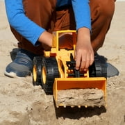 Mighty Wheels: 16 Mega Front Loader - Construction Toy Vehicle, Realistic Lever Operated Bucket, Dig & Scoop, Durable Indoor-Outdoor Play, Kids 3+