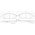 thumbnail image 4 of Brembo P56058N NAO BRAKE PADS Fits select: 2005-2008 INFINITI G35, 2006-2008 NISSAN 350Z COUPE, 4 of 4