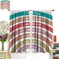 thumbnail image 3 of Boho Rainbow Curtains Classroom Reading Corner Kind Amazing Brave Smart Loved Rainbow Decor Blackout Window Treatment Book Center Calming Corner Girls Room,Colorful 21x54in,2 Panel Set, 3 of 6