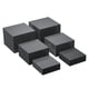 thumbnail image 4 of 6x soportes de exhibición elevadores de acrílico, cubo elevador de alimentos, elevador de Buffet anidado para cosméticos, plantas de postre, joyería y Negro, 4 of 8