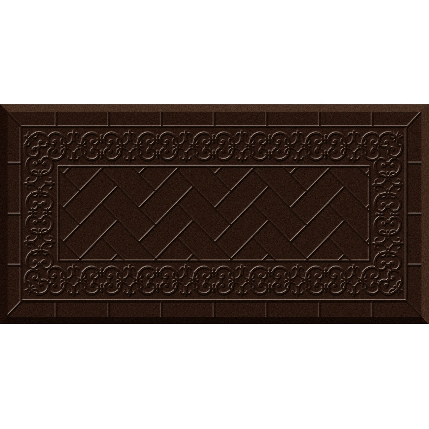 Apache Mills Comfort Mate Backsplash Chocolate Kitchen Mat