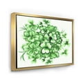 thumbnail image 3 of Designart 'Green Vintage Leaves of Shamrock' Traditional Framed Canvas Wall Art Print, 3 of 5