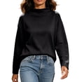 thumbnail image 2 of Bixock Women's Maternity Tops Long Sleeve Casual Pregnant Tops Crew Neck Soft Breathable Maternity Shirts Comfortable Maternity Clothings, 2 of 7