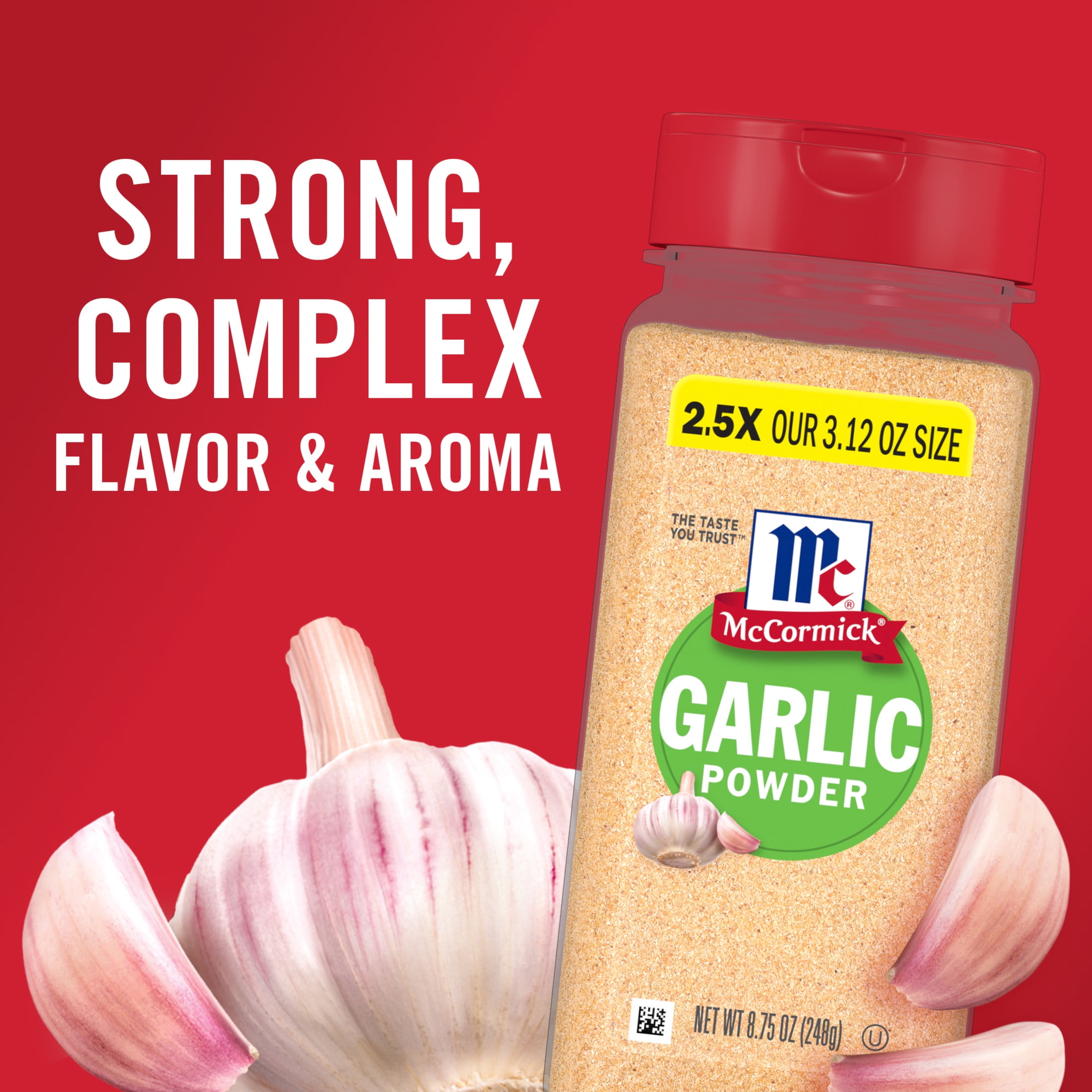 McCormick Kosher Garlic Powder, 8.75 oz Bottle