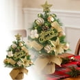 thumbnail image 1 of Flocked Mini Holiday Desktop Ornament Seasonal Tabletop Festive Home Decoration for Christmas Tree Display, 1 of 5