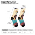 thumbnail image 5 of Yiaed Cartoon Iceberg Bald Eagle Print Great elasticity Crew Socks Sports socks for Men and Women, 5 of 5