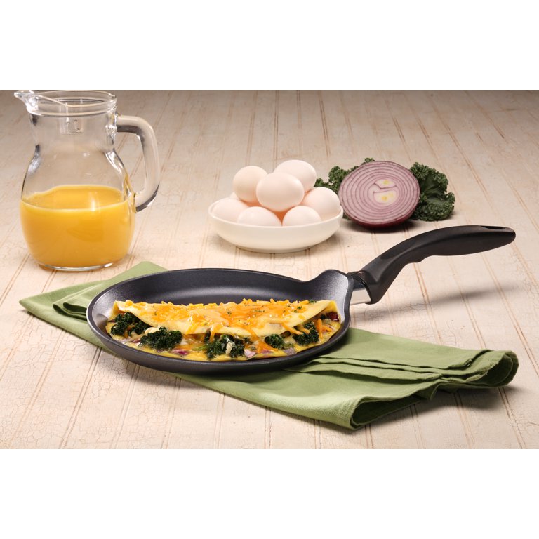 Swiss Diamond 9.5 Crepe Pan HD Nonstick Induction Diamond Coated Aluminum  Crepe Pan - Dishwasher Safe and Oven Safe Crepe Pan, Grey