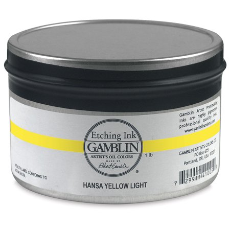 Gamblin Artist’s Oil Colors – Etching Ink, 1 lb, Hansa Yellow Light