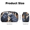 thumbnail image 5 of Crow Digital Pouch Oxford Cloth Waterproof Storage Bag Collapsible Cable Organizer Wire Cord Holder 5.9x9.44x3.14 in, 5 of 6