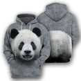 thumbnail image 2 of Sudadera con capucha con estampado 3D de animales para hombre, sudadera con estampado de oso y orangután, abrigo con capucha de calle para niños, jerseys de manga larga de gran tamaño, 2 of 5