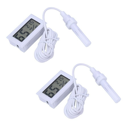 

2X Embedded Temperature and Humidity Meter FY-12 Electronic Hygrometer Digital Temperature Hygrometer with Probe