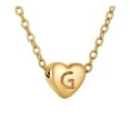 thumbnail image 1 of 26 iniciales en forma de corazón collar alfabeto para las mujeres Collares de acero inoxidable para las mujeres A Z 26 iniciales alfabeto collares de oro para las mujeres niñas, 1 of 5