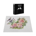 thumbnail image 3 of Ambesonne Garden Art Jigsaw Puzzle Durable Cardboard, Sparrows on Roses, 1000 pcs, Multicolor, 3 of 5