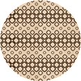 thumbnail image 1 of Ahgly Company Machine Washable Indoor Round Transitional Saddle Brown Area Rugs, 4' Round, 1 of 7