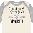 thumbnail image 4 of Inktastic Grandma and Grandpas Favorite- Heart Grandchild Boys or Girls Long Sleeve Baby Bodysuit, 4 of 5