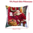 thumbnail image 3 of Santa Claus Christmas Cushion Cover Merry Christmas Decor for Home 2024 Cristmas Ornaments Navidad Xmas Gifts New Year 2025, 3 of 5