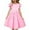 Pink, variant on TBWNWG Girls Summer Dress with Fly Sleeve and Ruffle Detail Crew Neck Casual Party Swing A-Line Flutter Dress for Toddler Kids Children,Size 3-4 Years