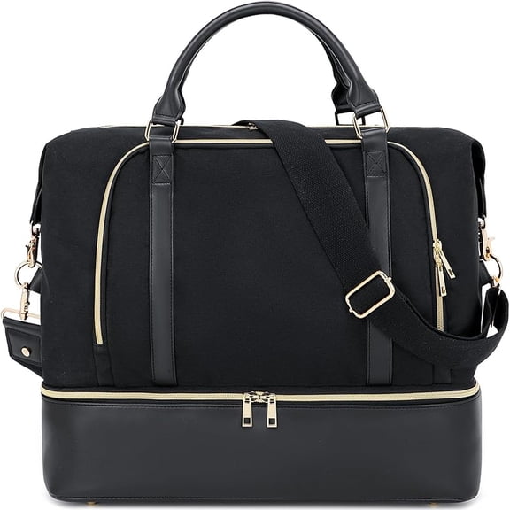 Women Ladies Travel Weekender Bag Overnight Duffel Carry-on Tote Bag fit 15.6 Inch Laptop Computer