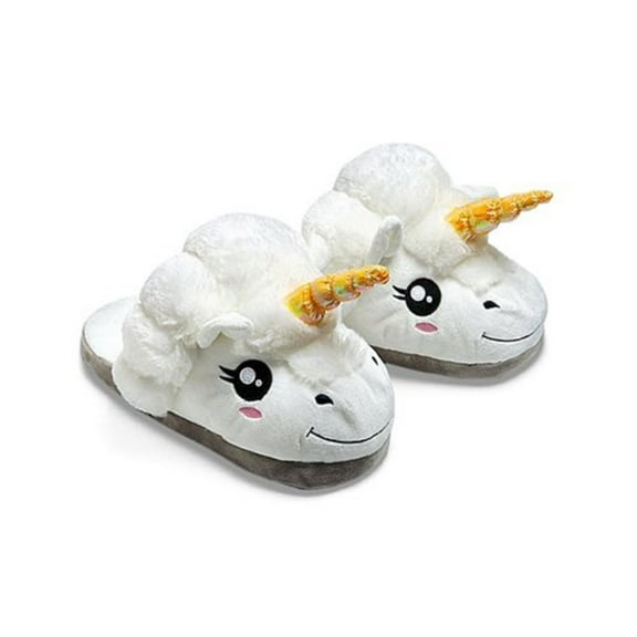 Toysdiva Women's Fluffy and Cute Unicorn Slip-on Slippers