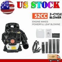 Seipouy Backpack Leaf Blower 52CC 2 Stroke Backpack Gas Powered Leaf Blower with Fuel Tank, Grass Lawn Blower Air Cooling Gasoline Blower for Sand, Gravel, Snow, Yard, Leafs
