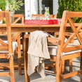 thumbnail image 2 of WE Furniture 7 Piece X-Back Acacia Patio Dining Set with Cushions, 2 of 8