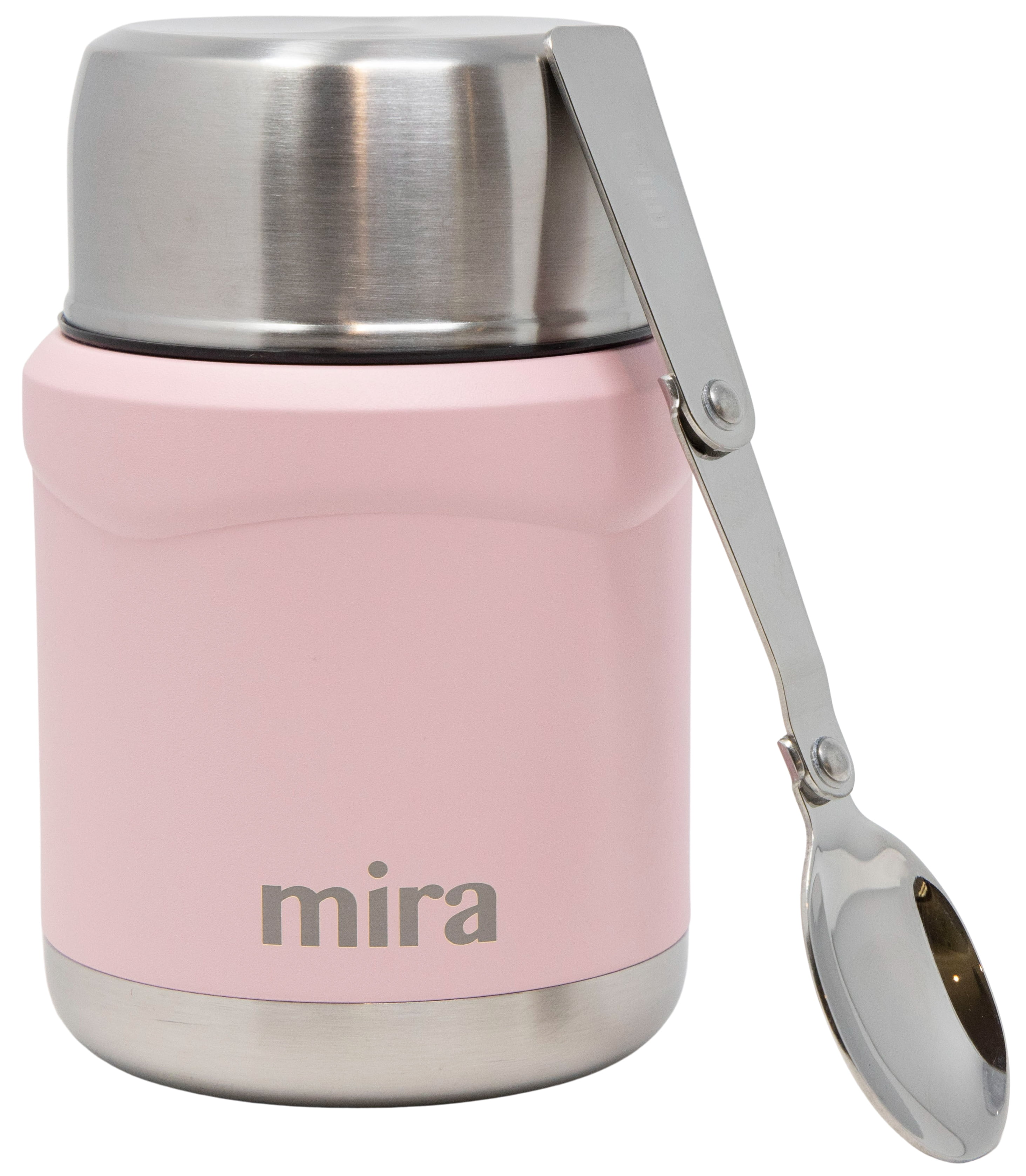 MIRA Lunch Food Jar Vacuum Insulated Stainless Steel Lunch Thermos 17 oz Pearl 