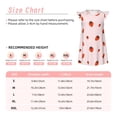 thumbnail image 3 of Vsdgher Robe de Nuit Fraise pour Filles Manches Courtes à Volants Robe de Nuit Pyjama pour Fête Pyjama-TTG, 3 of 6
