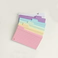 Lizheee Ruled Index Cards Flash Cards For Studying Colored Index Cards ...