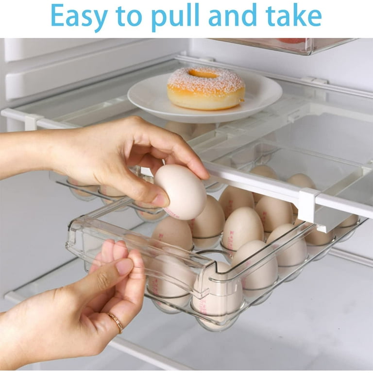 Fridge Egg Drawer Organizer Holder Trays for Refrigerator Egg Container (1  Pack)