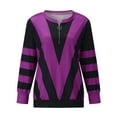 thumbnail image 1 of Ketyyh-chn99 T-Shirts pour Femmes Camisole pour Femmes T-Shirt à Manches Longues Col Rond pour Femmes Violet,G, 1 of 4