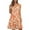 Orange, variant on Floral Dresses for Women Sleeveless Knee Length Dress with Pocket Ladies Crewneck Summer Vacation Clothes M