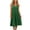 Green, variant on Women's Thin Spaghetti Strap V Neck Midi Jersey Dress Hidden Side Patch Pocket Loose Straight Fit Soft Casual Summer Everyday Swing Dress