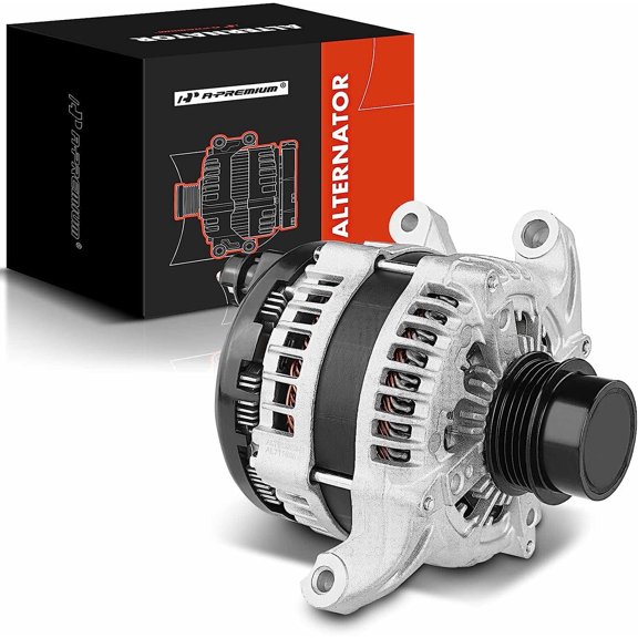 A-Premium Alternator Compatible with Ford Taurus 13-17, Edge 15-16, Fusion 13-20 & Lincoln MKZ, MKC, 12V 175Amp Clockwise 4-Groove Clutch Pulley, Replace# 104210-6561, DG1Z-10346-E