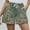 Army Green, variant on Women's Running Shorts Wide Leg High Waisted Womens Shorts Plus Size Black Bandage Vintage Print Flat Front Casual with Pockets Shorts