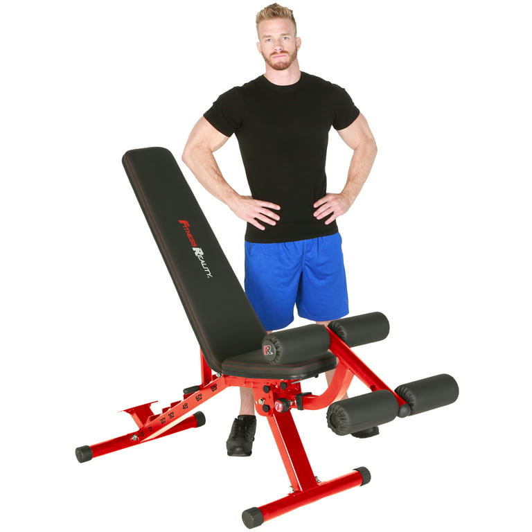 Fitness Reality 2000 Super Max XL High Capacity Weight Bench with  Detachable Leg Lock-Down