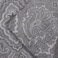 thumbnail image 7 of Superior 600 Thread Count 4-Piece Dark Grey Paisley Cotton Blend Sheet Set, Full, 7 of 7