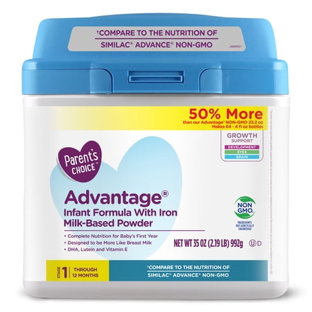 Parent's Choice Advantage Infant Formula, 35 oz - Walmart.com