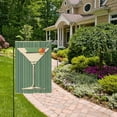 thumbnail image 2 of Yayeee Garden Flag 28" x 40" Double Sided Outdoor Yard Lawn Holiday Decorations, Martini Olive, 2 of 6