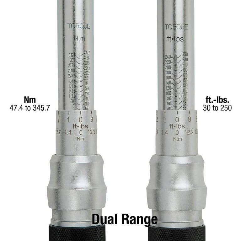 1/2 in. Drive 48T Torque Wrench (30 ft./lbs. to 250 ft./lbs.) 1/2 in. Drive 48T Torque Wrench (30 ft./lbs. to 250 ft./lbs.)