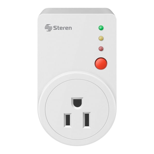 Protector contra variaciones y picos de voltaje de 1 800 W para eléctricos y electrónicos Steren 920-020